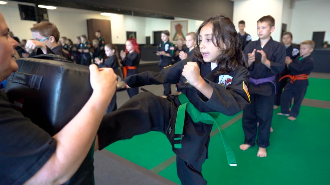 Kids karate class at EMK