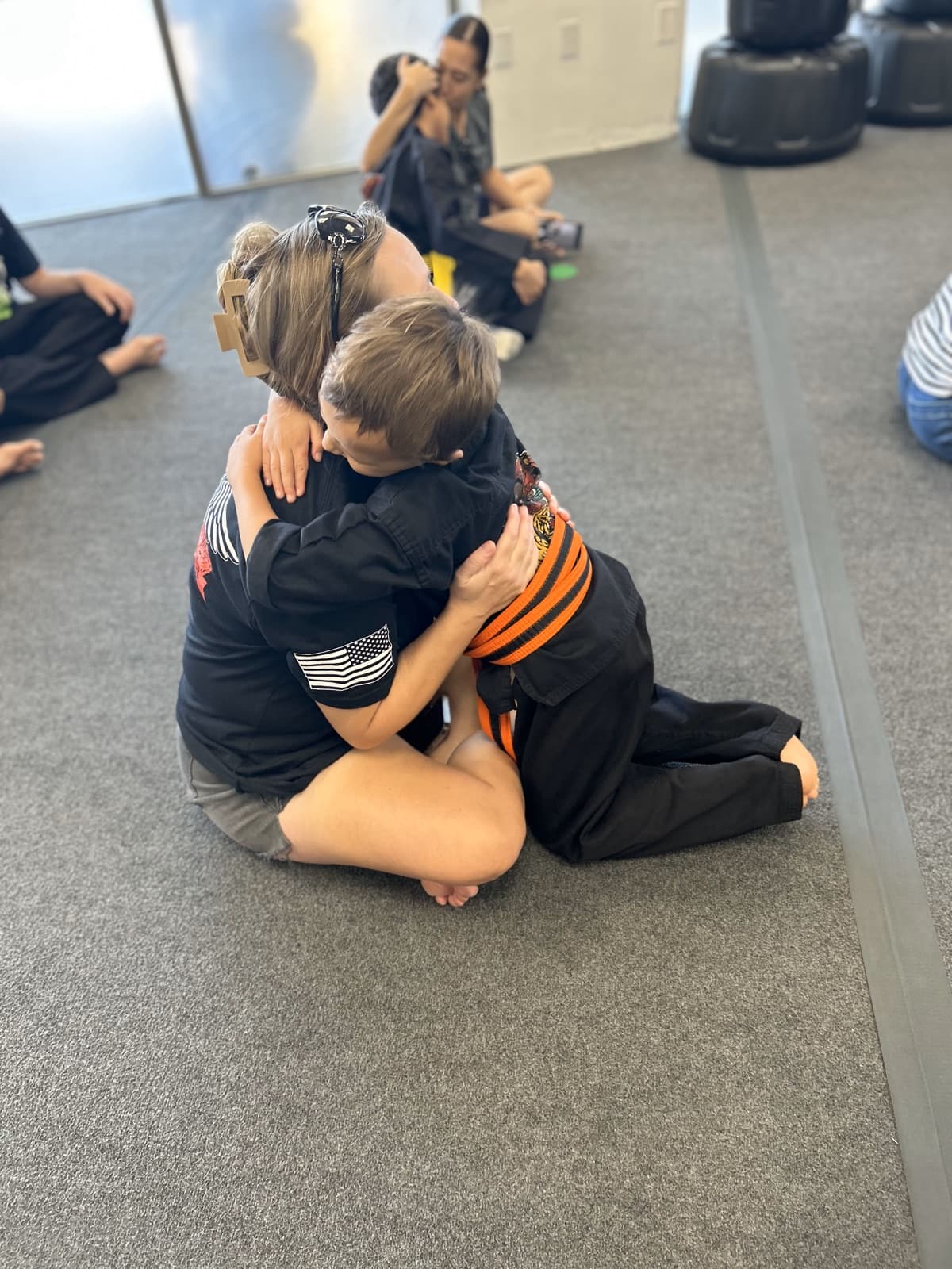 Kids karate training