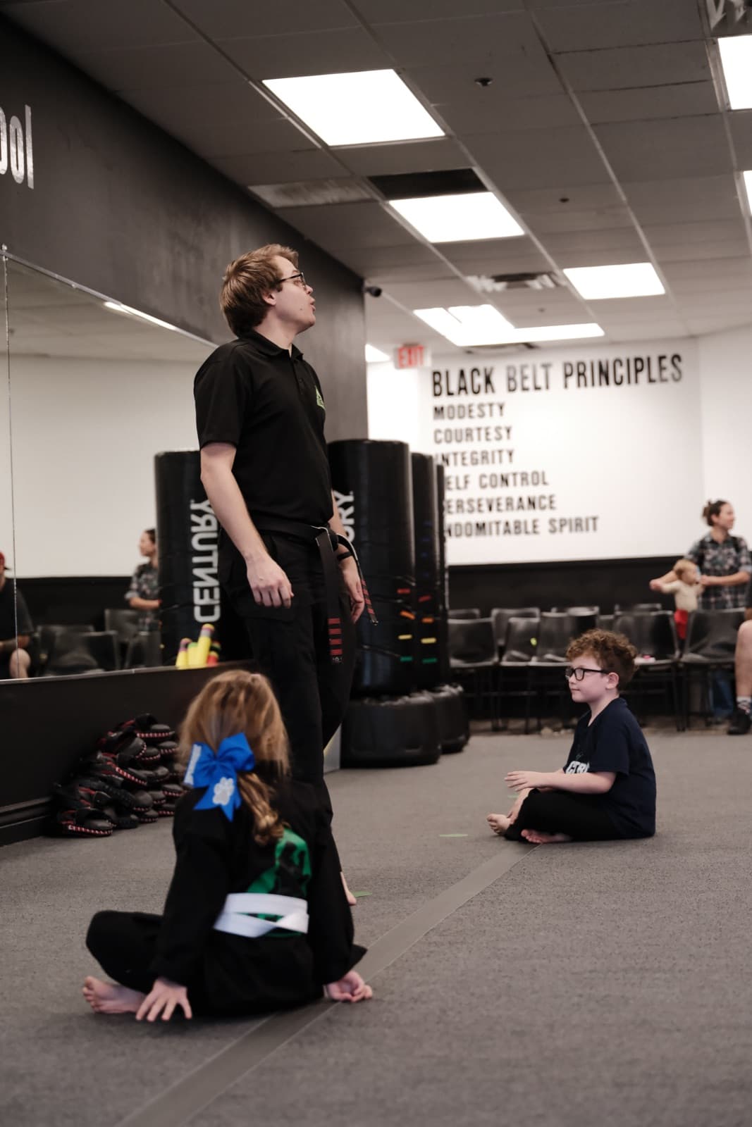 Mini Ninjas practicing